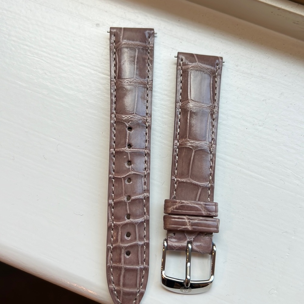 Michele alligator leather 18mm strap